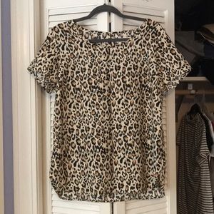 Cheetah Print Blouse